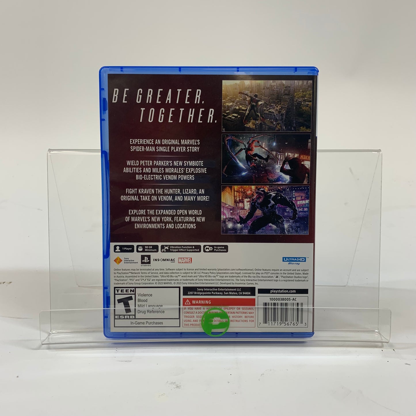 Marvel Spider-Man 2 (Sony PlayStation 5 PS5, 2023)