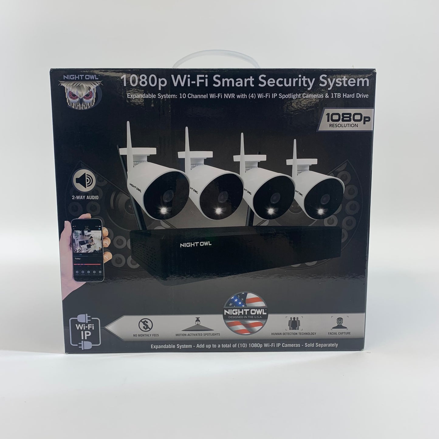 Night Owl 1080p Wifi Smart Security System Wireless Security System WNIP2-4L1