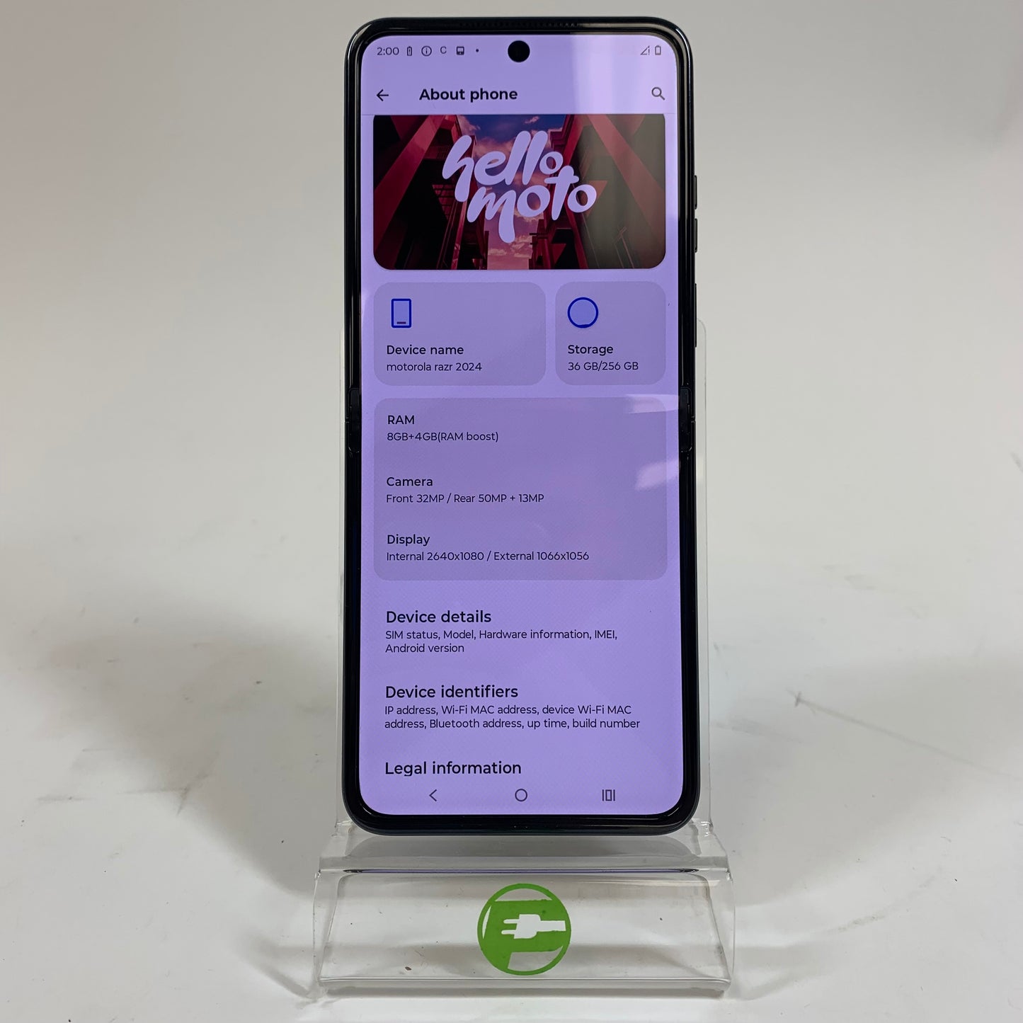 T-Mobile Motorola Razr 2024 256GB 15 Black