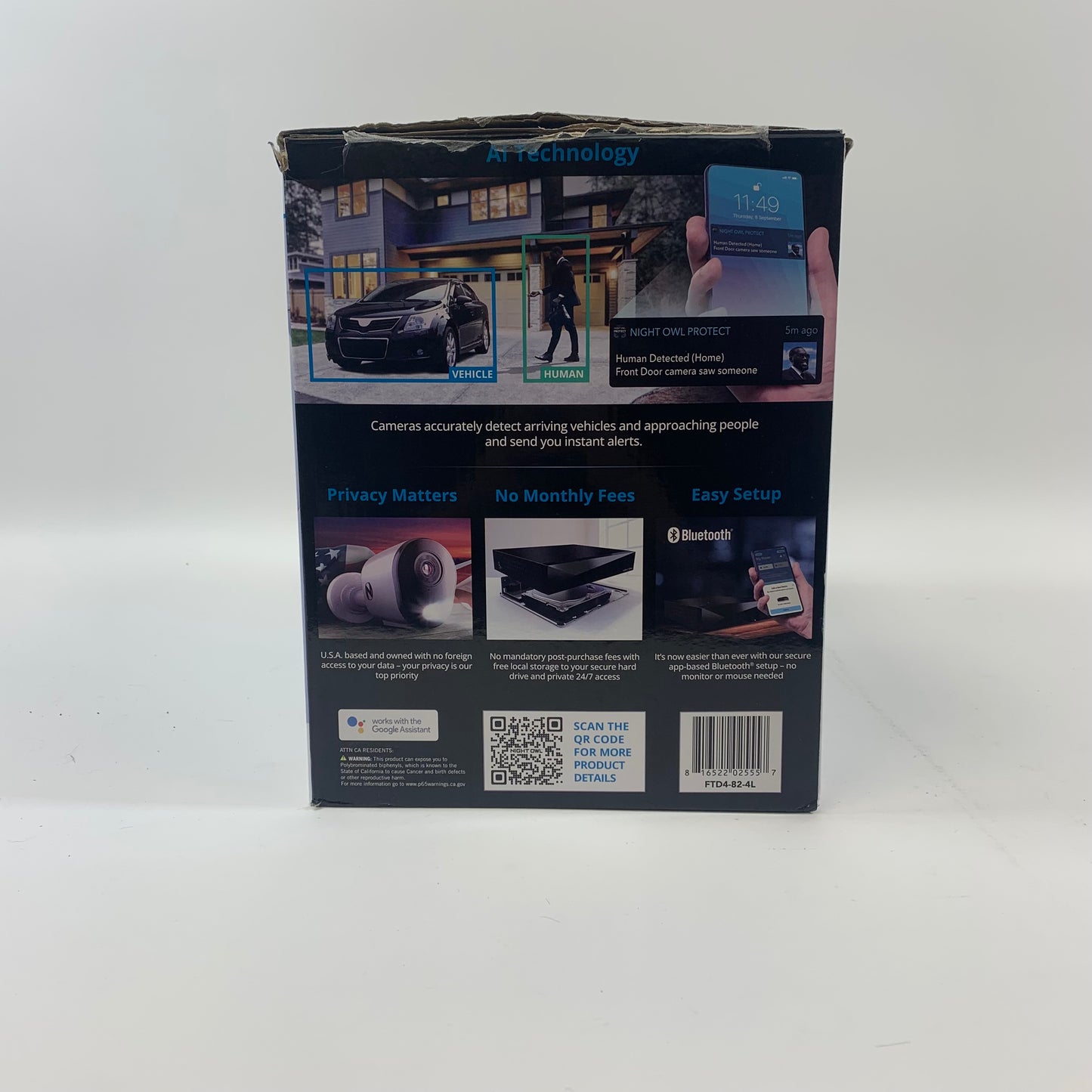 Night Owl 2K HD Wired Security System Wired Security System FTD4-82-4L