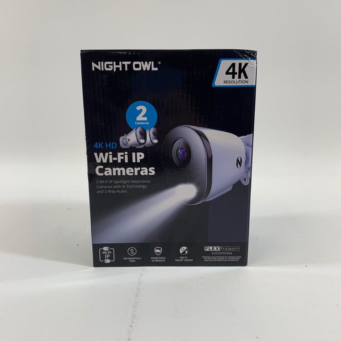 New Night Owl 4K HD Wi-Fi IP Camera Security Camera CAM-2PK-FWIP8L