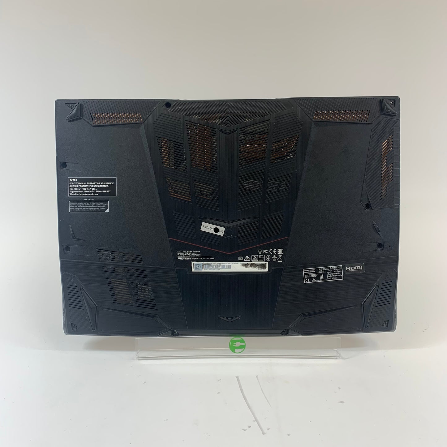 MSI Thin GF65 15.6" i7-10750H 2.5GHz 8GB RAM 512GB SSD GeForce GTX 1660 Ti