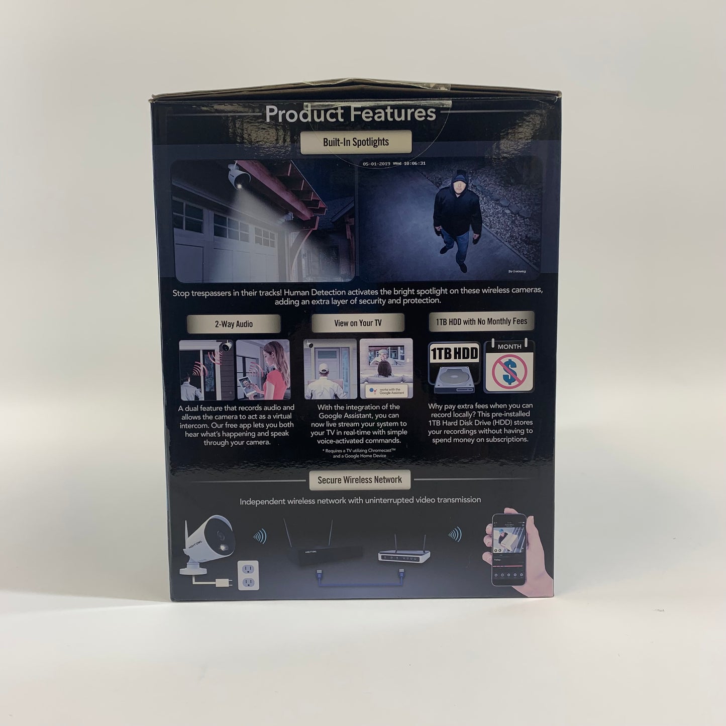 Night Owl 1080p Wifi Smart Security System Wireless Security System WNIP2-4L1