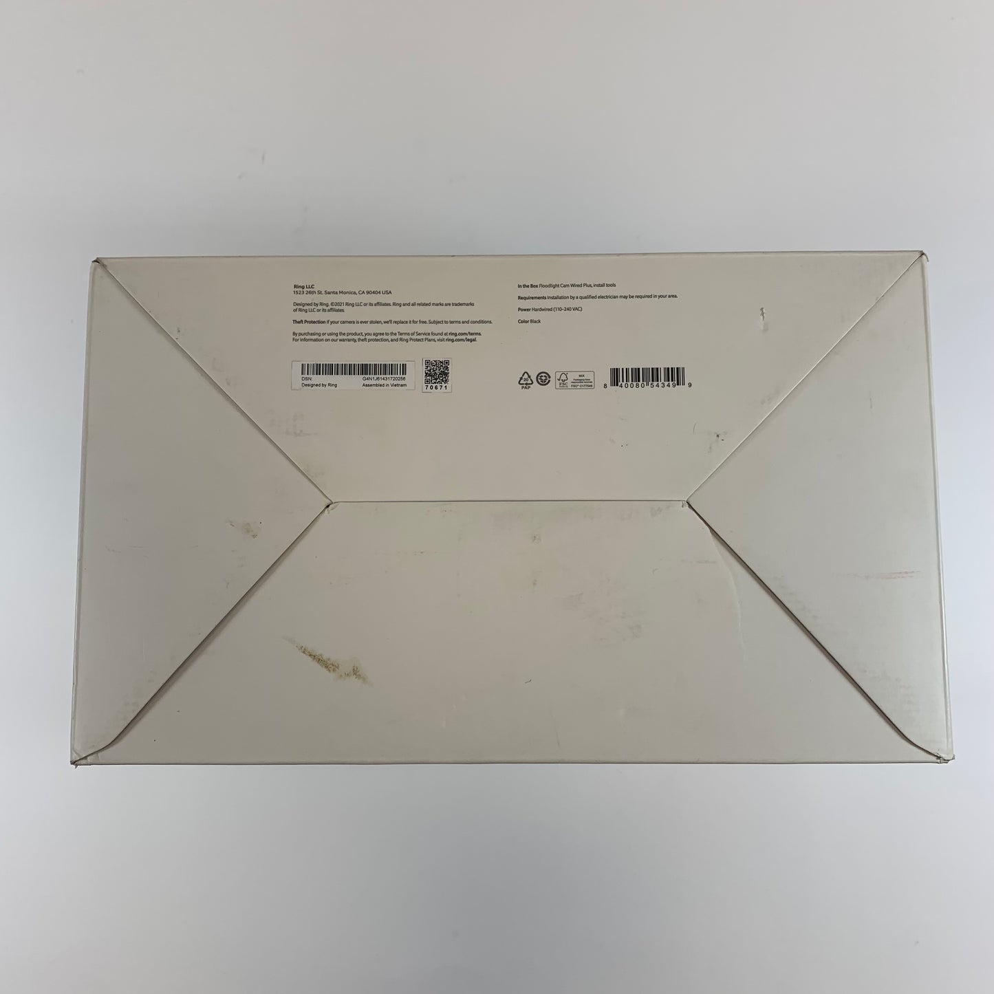 New Ring Floodlight Cam Wired Plus Security Camera