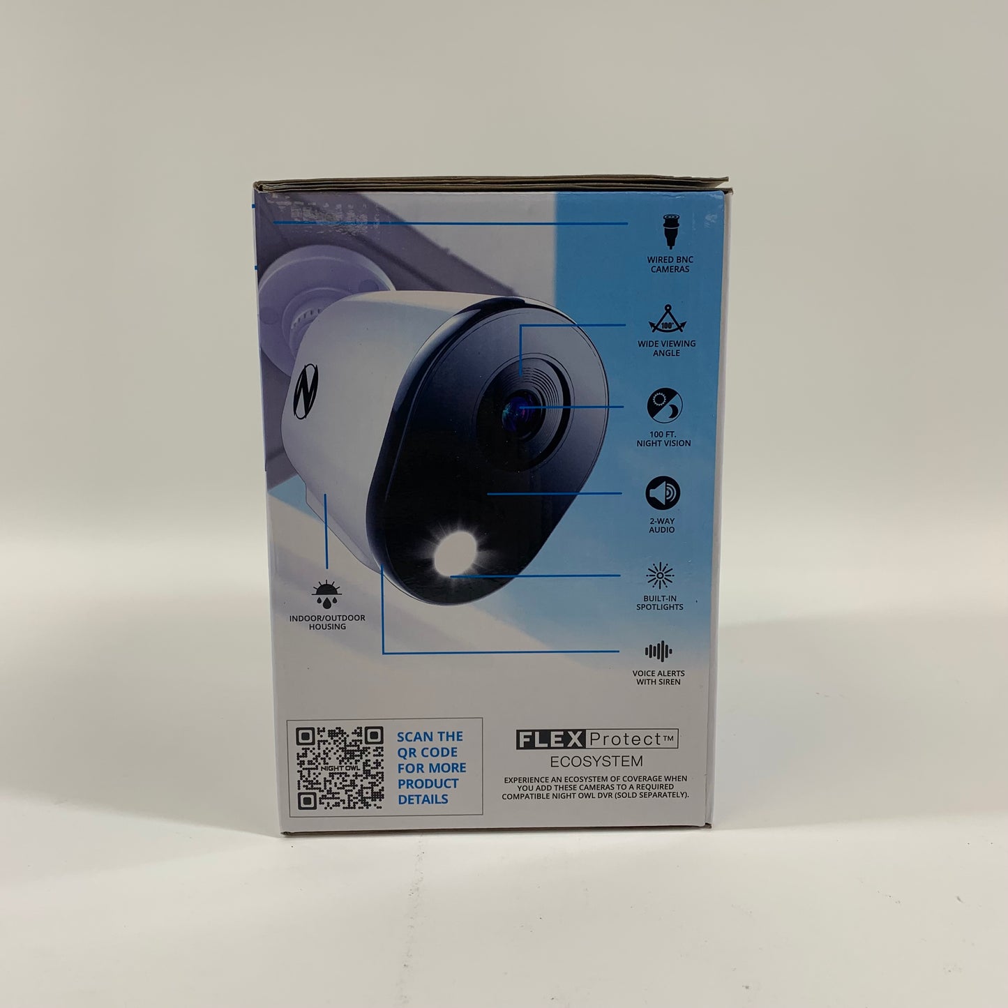 Night Owl 2k HD Wired Add On Cameras Wired Security Camera CAM-2PK-FTD4