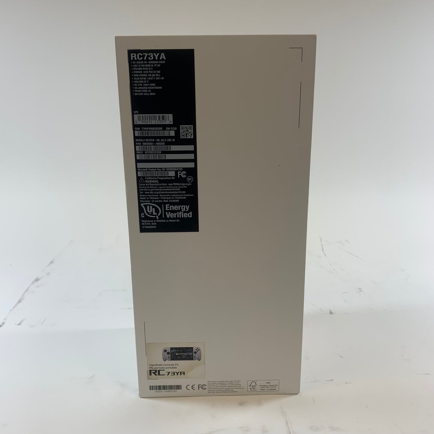 Asus ROG Xbox Ally 7" AMD Ryzen Z2 A 16GB RAM 512GB White RC73YA-XB_ALLY.Z2A.16