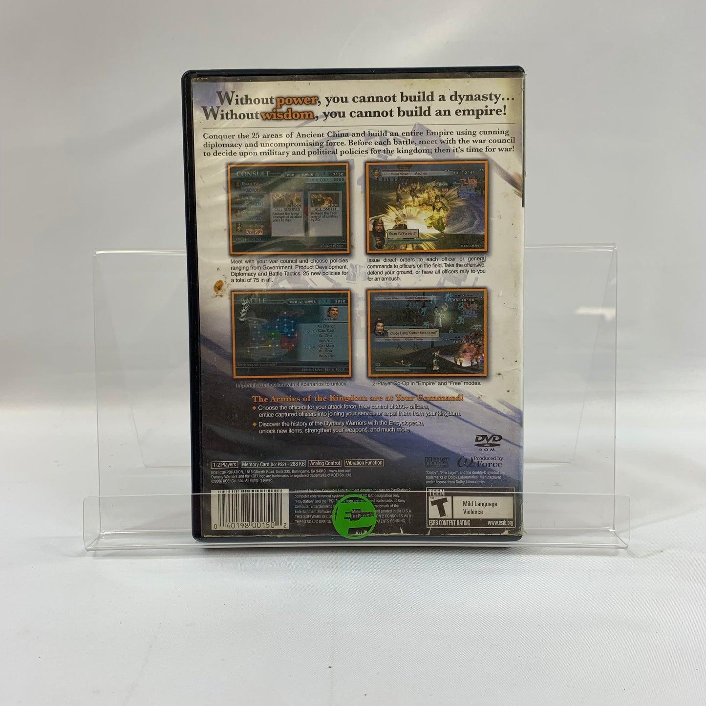 Dynasty Warriors 5 Empires (Sony PlayStation 2 PS2, 2006)