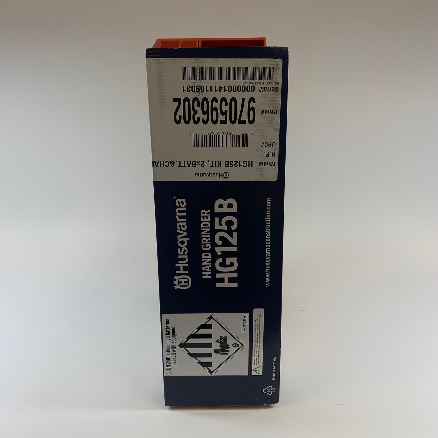 New Husqvarna HG125B 5-Inch Hand Grinder Kit