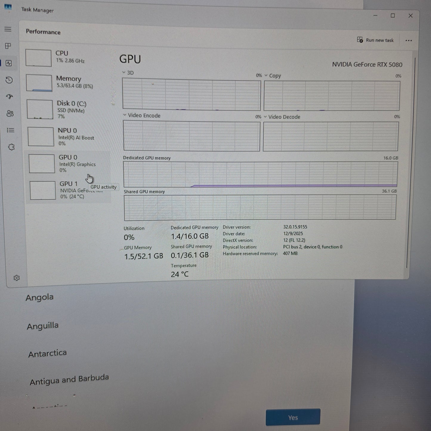 HP Omen Core Ultra 9 285K 3.70GHz 64GB RAM 2TB SSD GeForce RTX 5080