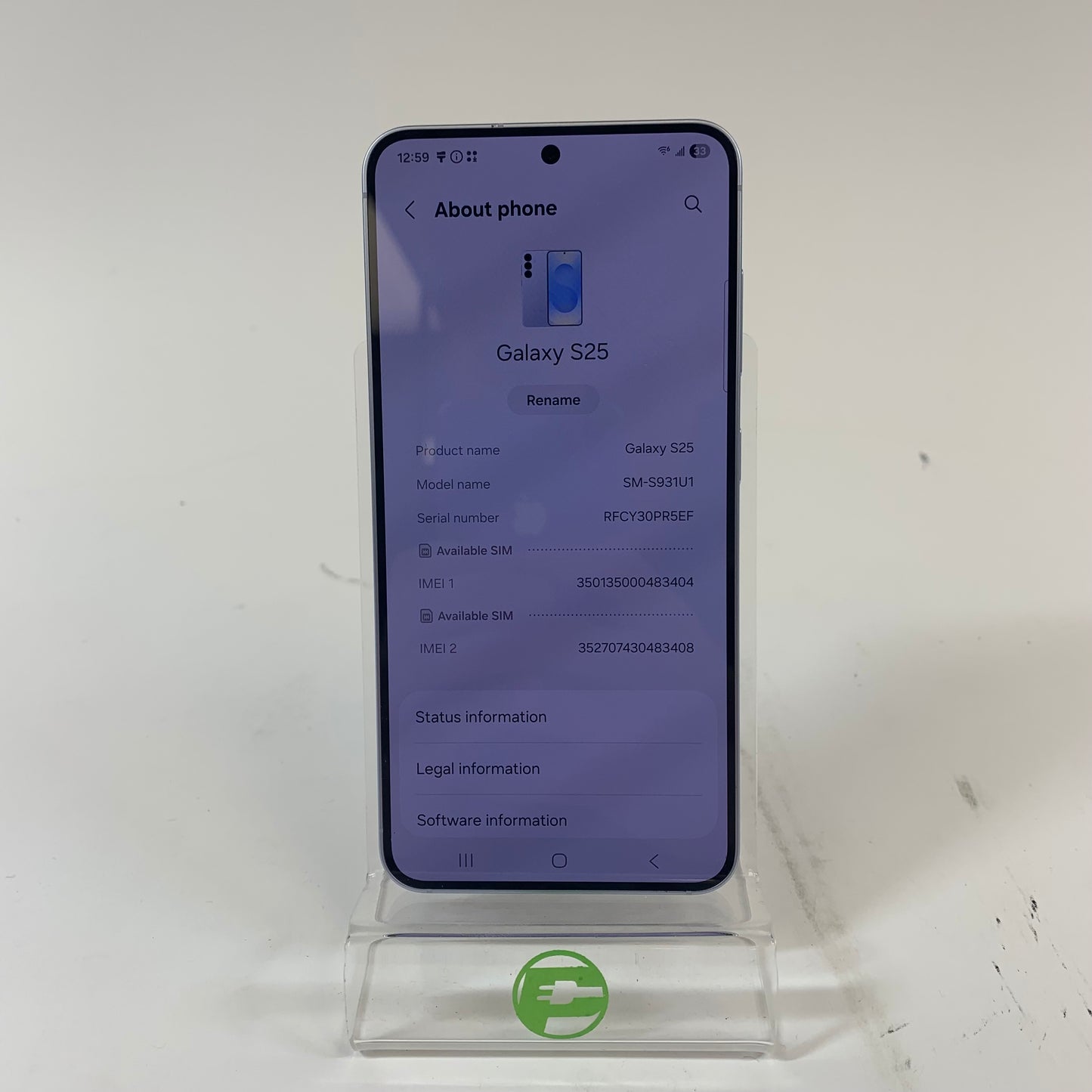 Unlocked Samsung Galaxy S25 12GB RAM 128GB SM-S931U1 Mint