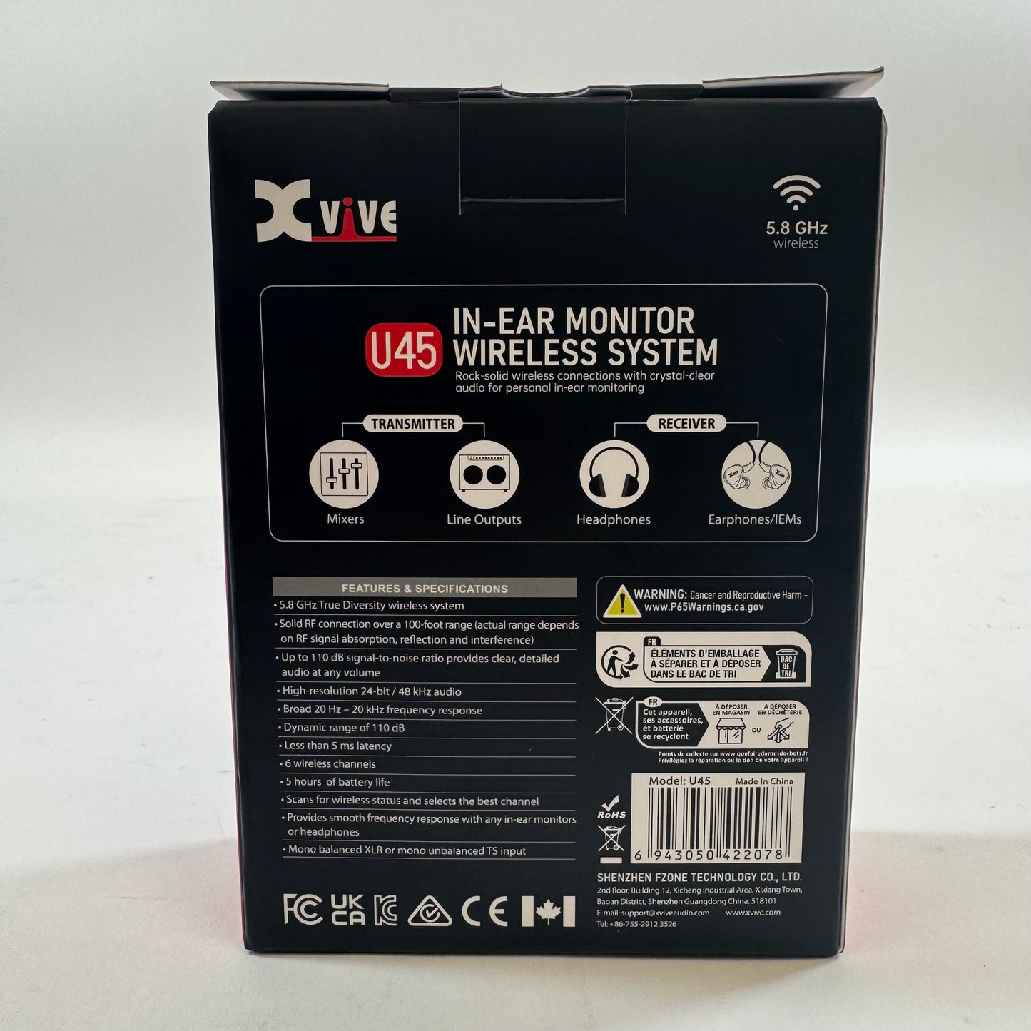 Xvive U45 In-Ear Monitor Wirless System