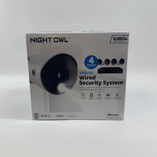 Night Owl 1080p HD Wired Security System Wired Security System WM-BTD281-4LSA