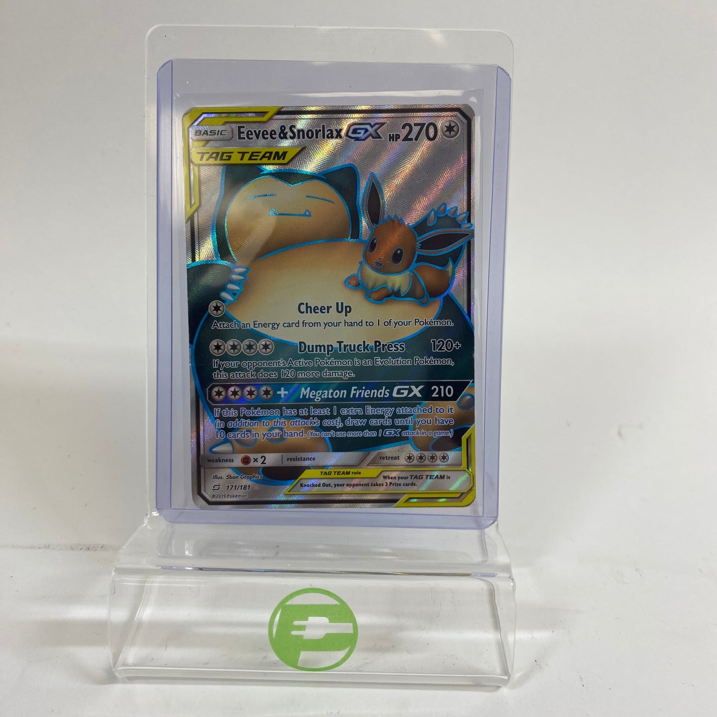 Pokémon TCG Sun & Moon - Team Up Eevee & Snorlax 171/181 Holo English