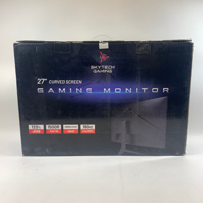 Skytech 27" F1Q2712240302846 WQHD Fast VA 180Hz Curved Gaming Monitor
