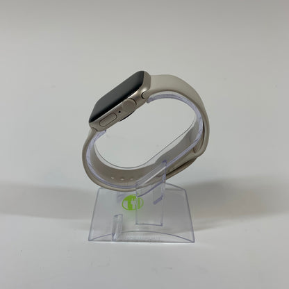 GPS Only Apple Watch SE 2nd Gen 40MM Midnight Aluminum White Sport Band A2727