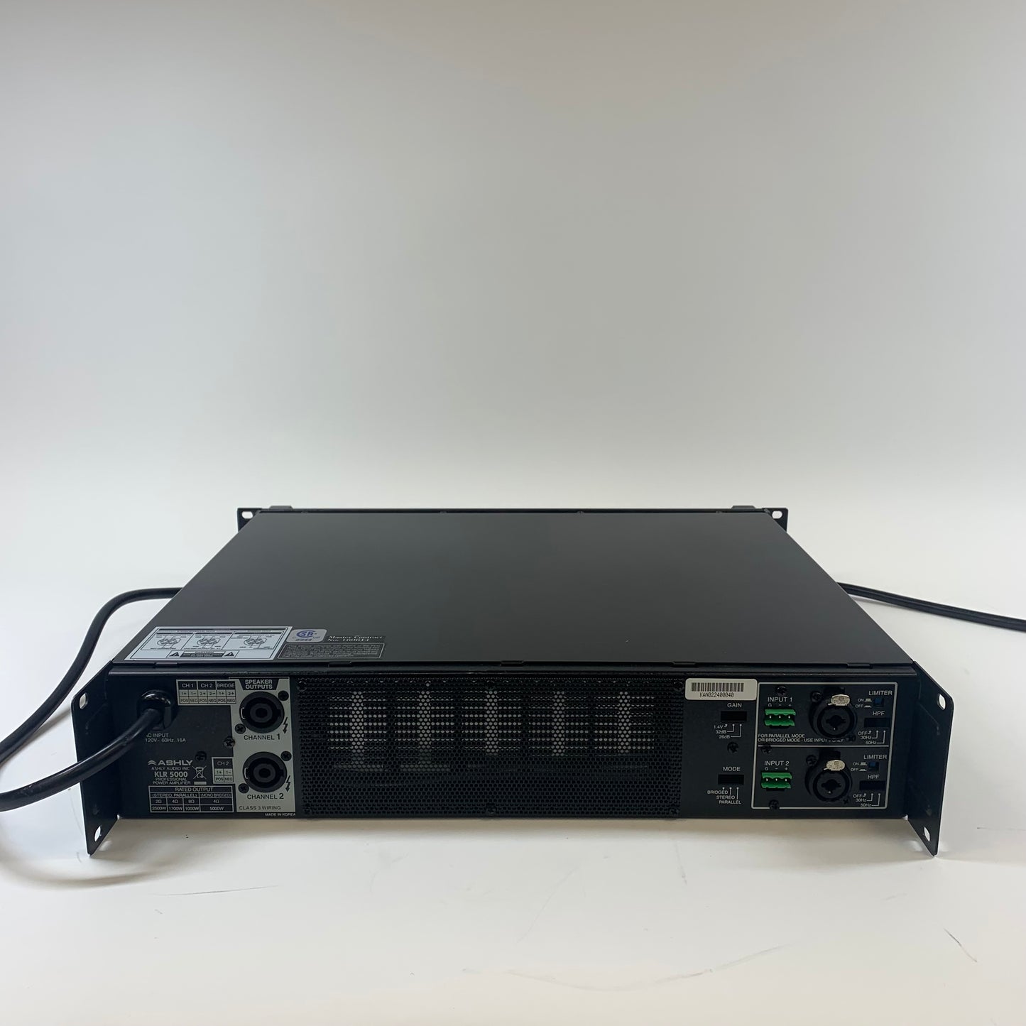 Ashly KLR 5000 high-output stereo power amplifier