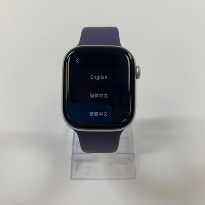 GPS Only Apple Watch Series 11 46MM Silver Aluminum Purple Fog Sport Band A3333