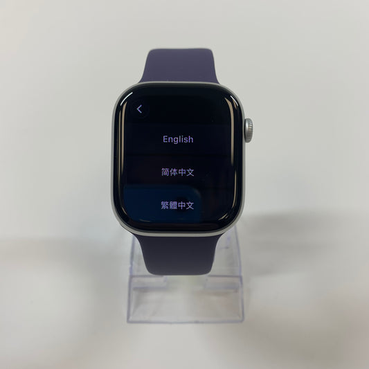 GPS Only Apple Watch Series 11 46MM Silver Aluminum Purple Fog Sport Band A3333