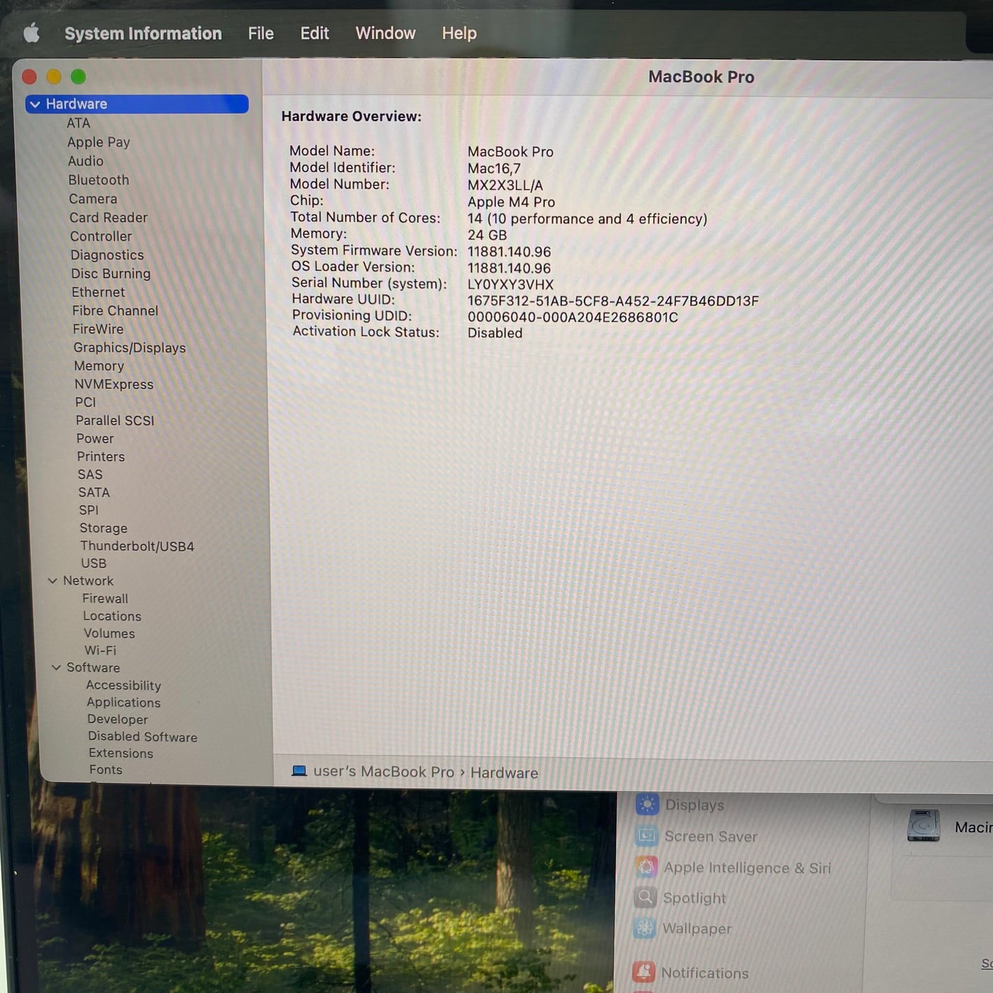 2024 Apple MacBook Pro 16" M4 10C GPU 4.5GHz 24GB RAM 512GB SSD A3403
