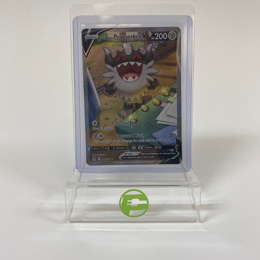 Pokémon TCG Sword & Shield - Lost Origin Galarian Perrserker V 184 Holo English