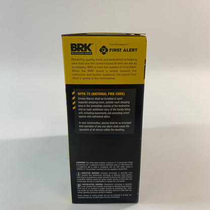 New BRK SMI110 First Alert Battery Powered Smoke Alarm
