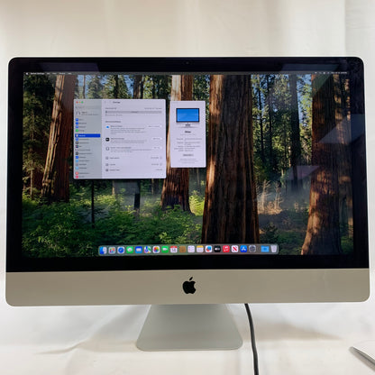 2020 Apple iMac 27" i7 3.8GHz 72 GB 1TB SSD Silver