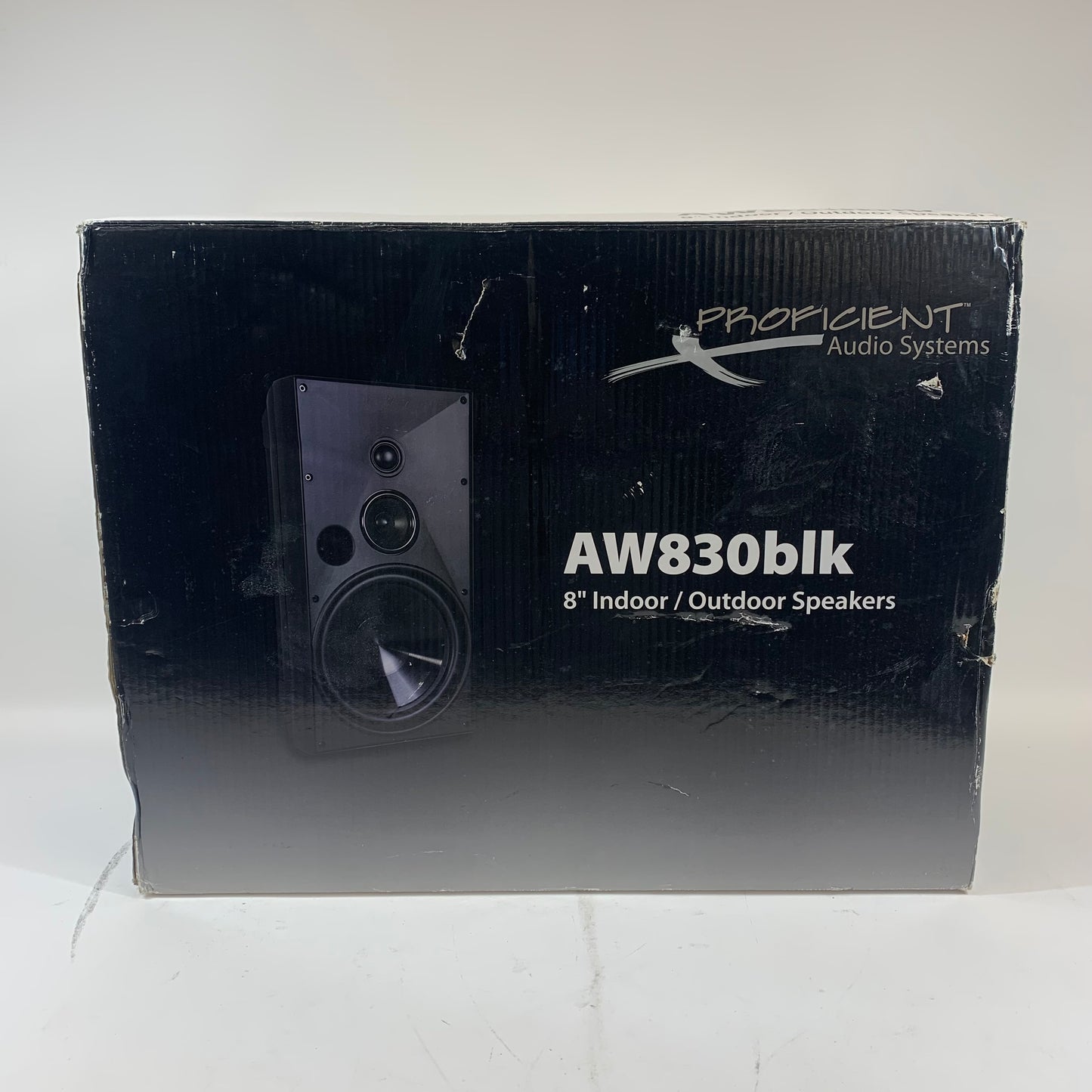 New Proficient AW830BLK 8" Indoor/Outdoor Speakers Black
