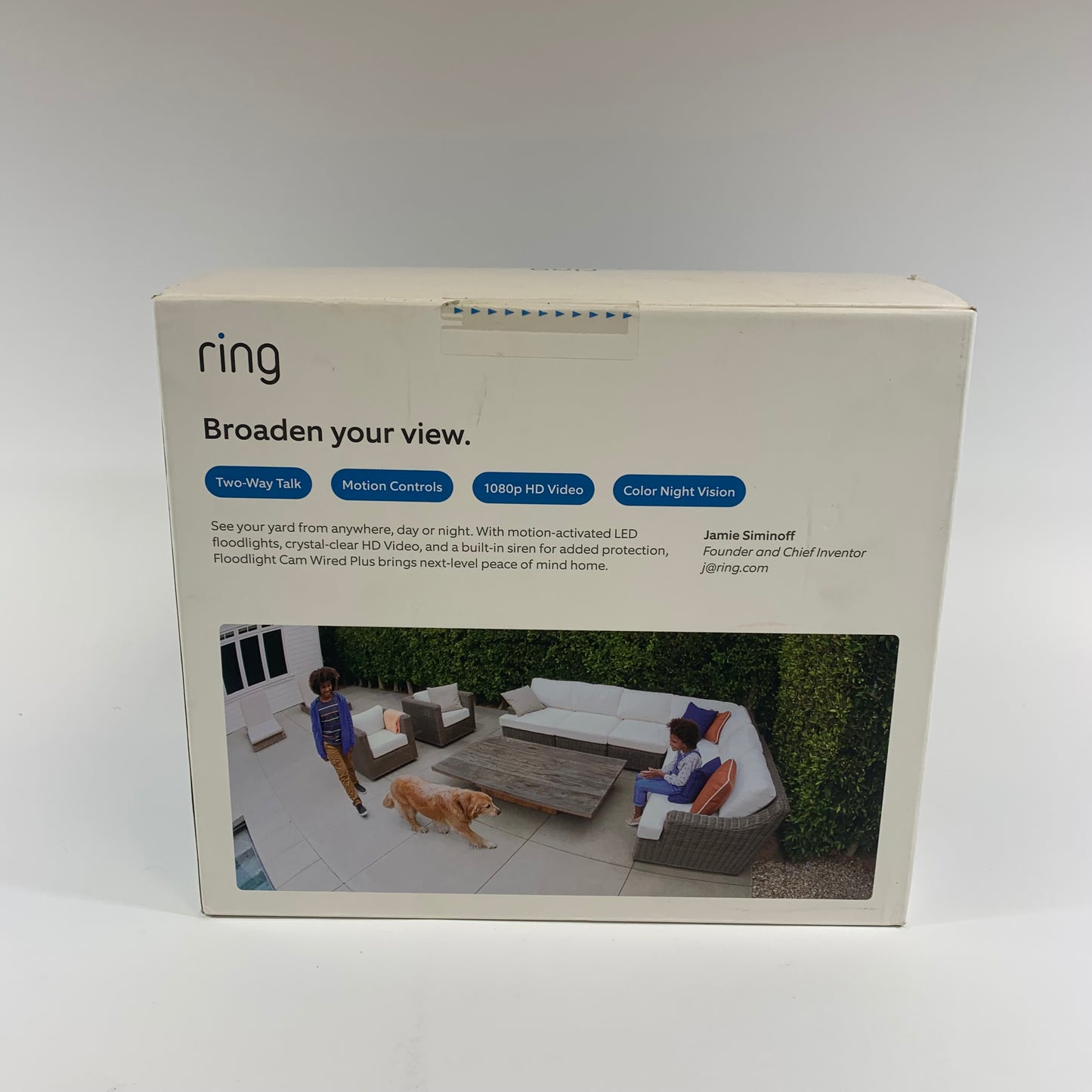 New Ring Floodlight Cam Wired Plus Security Camera
