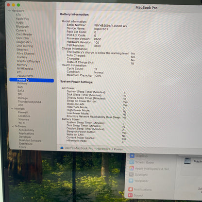 2024 Apple MacBook Pro 16" M4 10C GPU 4.5GHz 24GB RAM 512GB SSD A3403