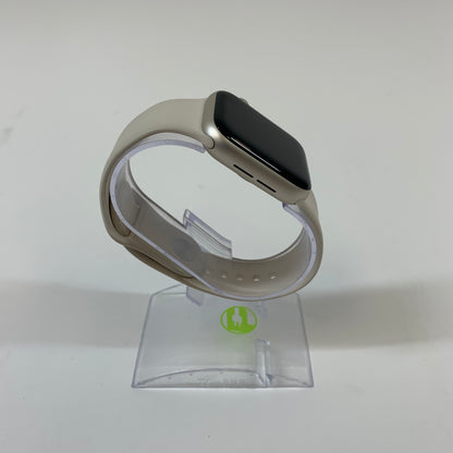 GPS Only Apple Watch SE 2nd Gen 40MM Midnight Aluminum White Sport Band A2727
