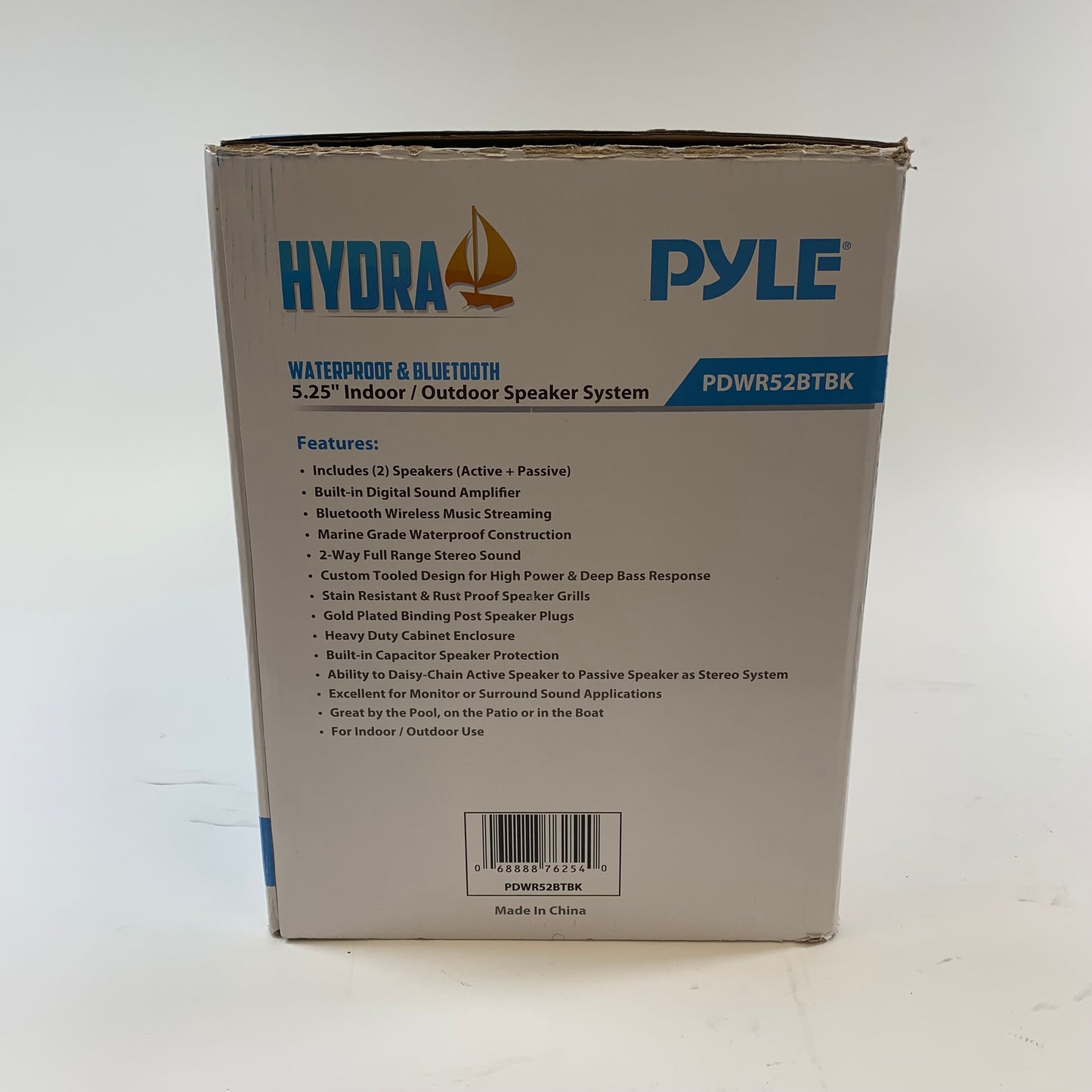 Pyle PDWR53BTBK Indoor/Outdoor Wired Speaker Black PDWR53BTBK