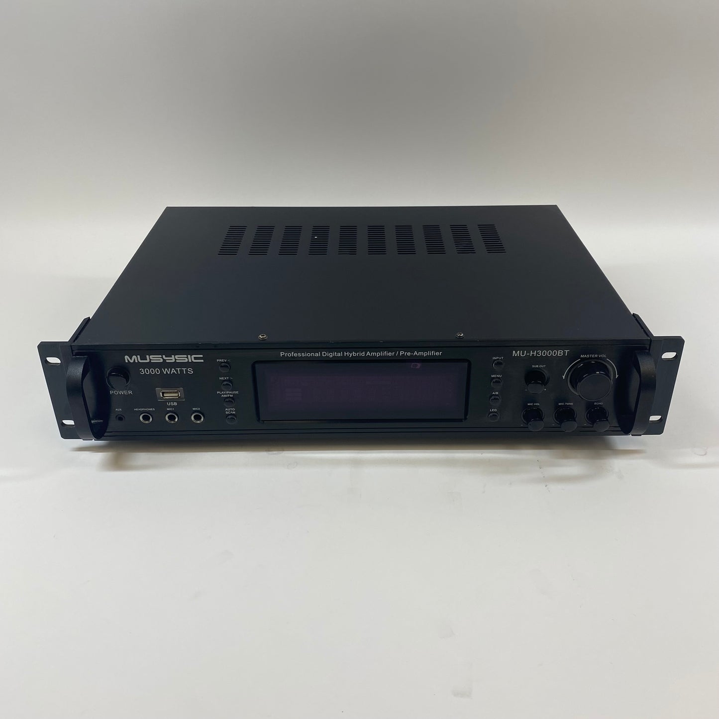 Musysic MU-H3000BT 2 Channel Professional Digital Hybrid Amplifier/Pre-Amplifier