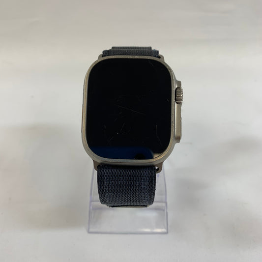 Unlocked Apple Watch Ultra 49MM Midnight Titanium Black Braided Loop A2622
