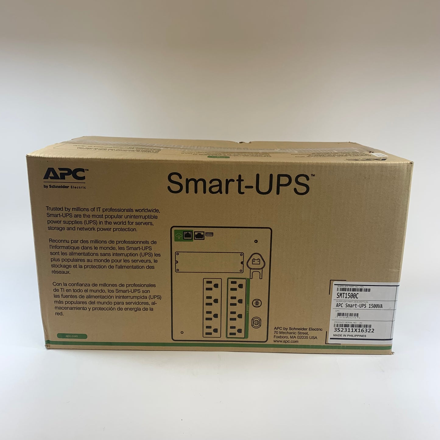 New APC Smart UPS 1500VA Uninterruptible power supply 1PSMT1500C