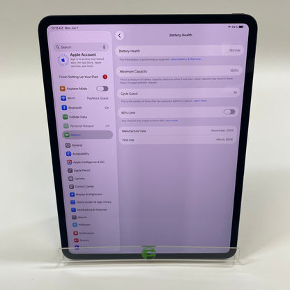 WiFi Only Apple iPad Pro 13" M5 256GB Space Black ME7W4LL/A