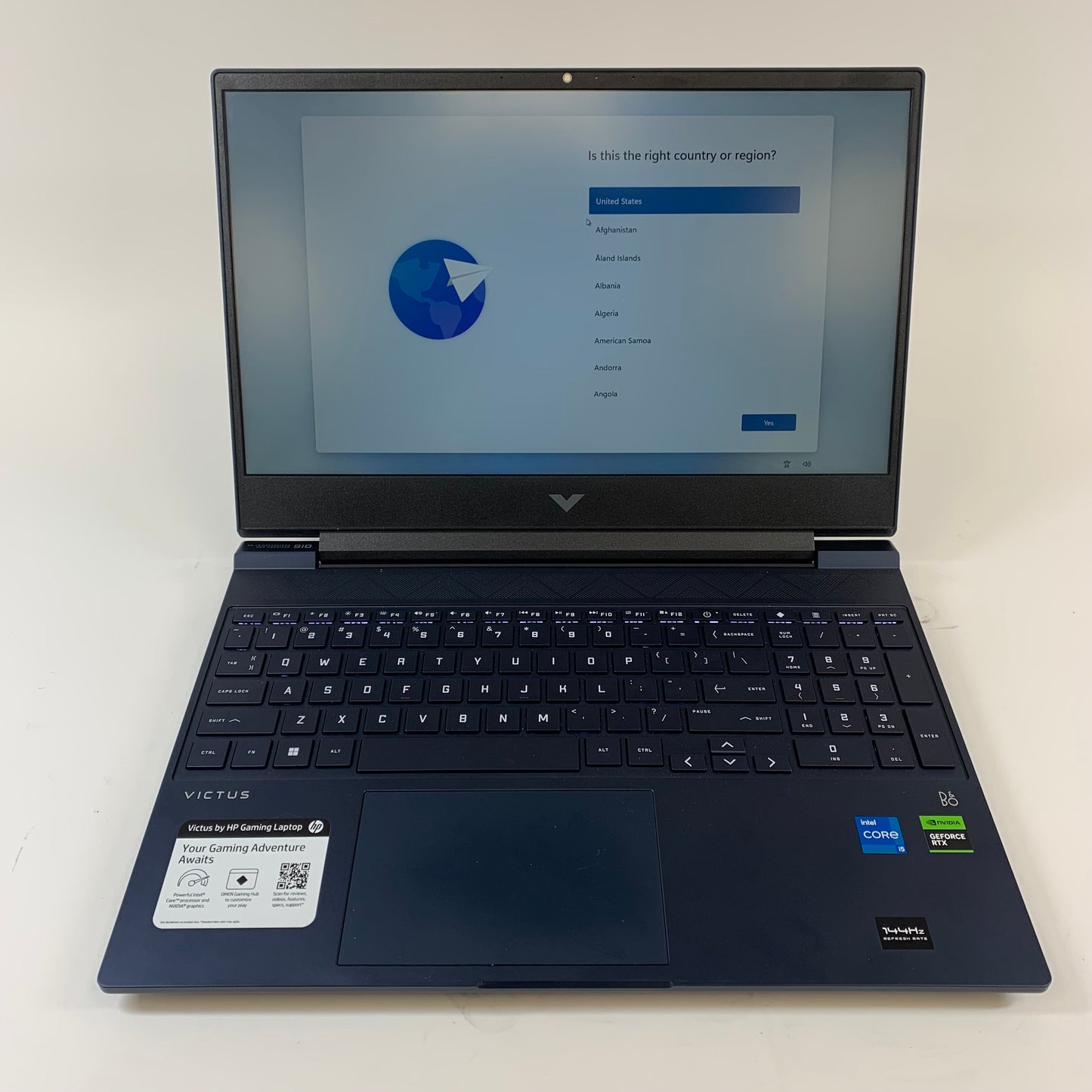 HP Victus 15-FA0033DX 15.6" i5-12450H 2000Mhz 8GB RAM 512GB SSD RTX 3050