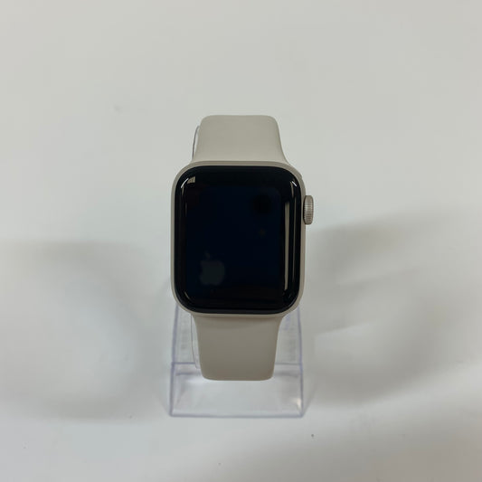 GPS Only Apple Watch SE 2nd Gen 40MM Midnight Aluminum White Sport Band A2727