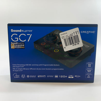 New SoundBlaster G7 Game Streaming USB DAC and Amp