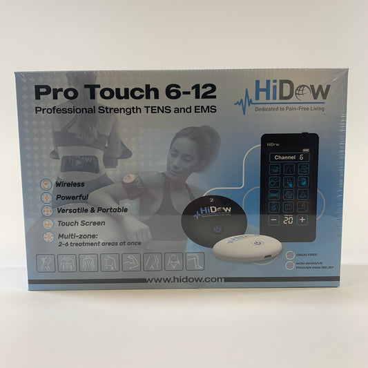 New Hidow Pro Touch 6-12 Professional Strength TENS and EMS