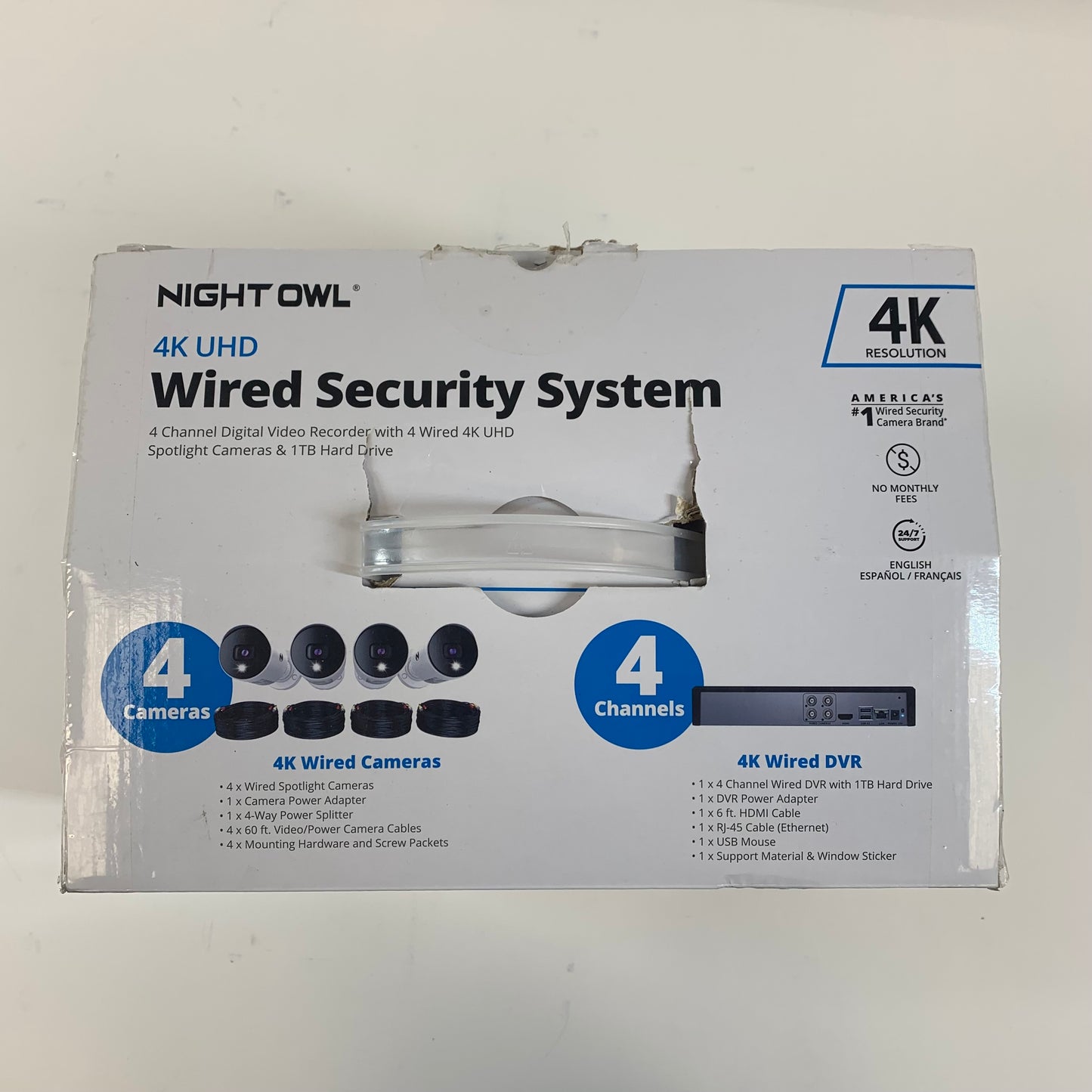 Night Owl 4k UHD Wired Security System Wired Security System BTD4-41-4L