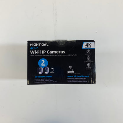 New Night Owl 4K HD Wi-Fi IP Camera Security Camera CAM-2PK-FWIP8L