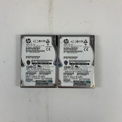 Lot of 2 HP 2.5" eg0300fbvfl 300GB SAS 12Gbps HDD