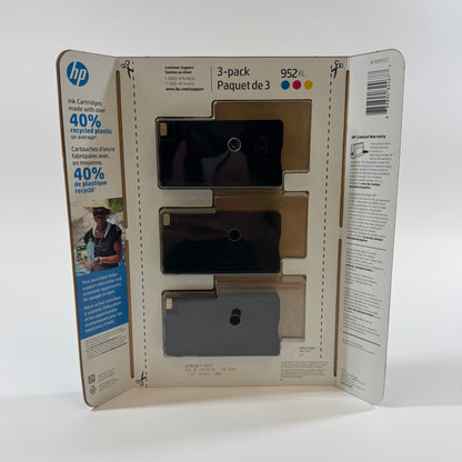 New HP 952XL Yellow, Cyan and Magenta Ink Cartridge