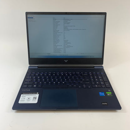 HP Victus 15-FA0033DX 15.6" i5-12450H 2000Mhz 8GB RAM 512GB SSD RTX 3050