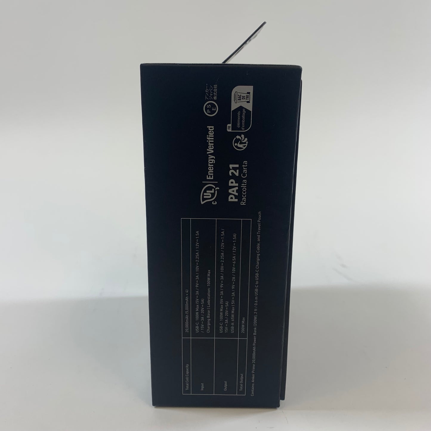 New Anker Multi-Device Fast Charging Prime 20,000mAh Power Bank A1336