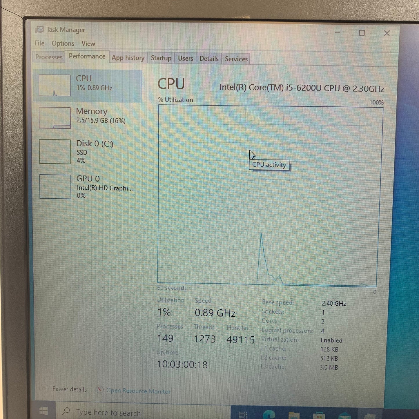 Dell Latitude E5470 14" i5-6200U 2.3GHz 16GB RAM 256GB SSD