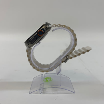 Unlocked Apple Watch Ultra 2 49MM Silver Titanium White Solo Loop A2986