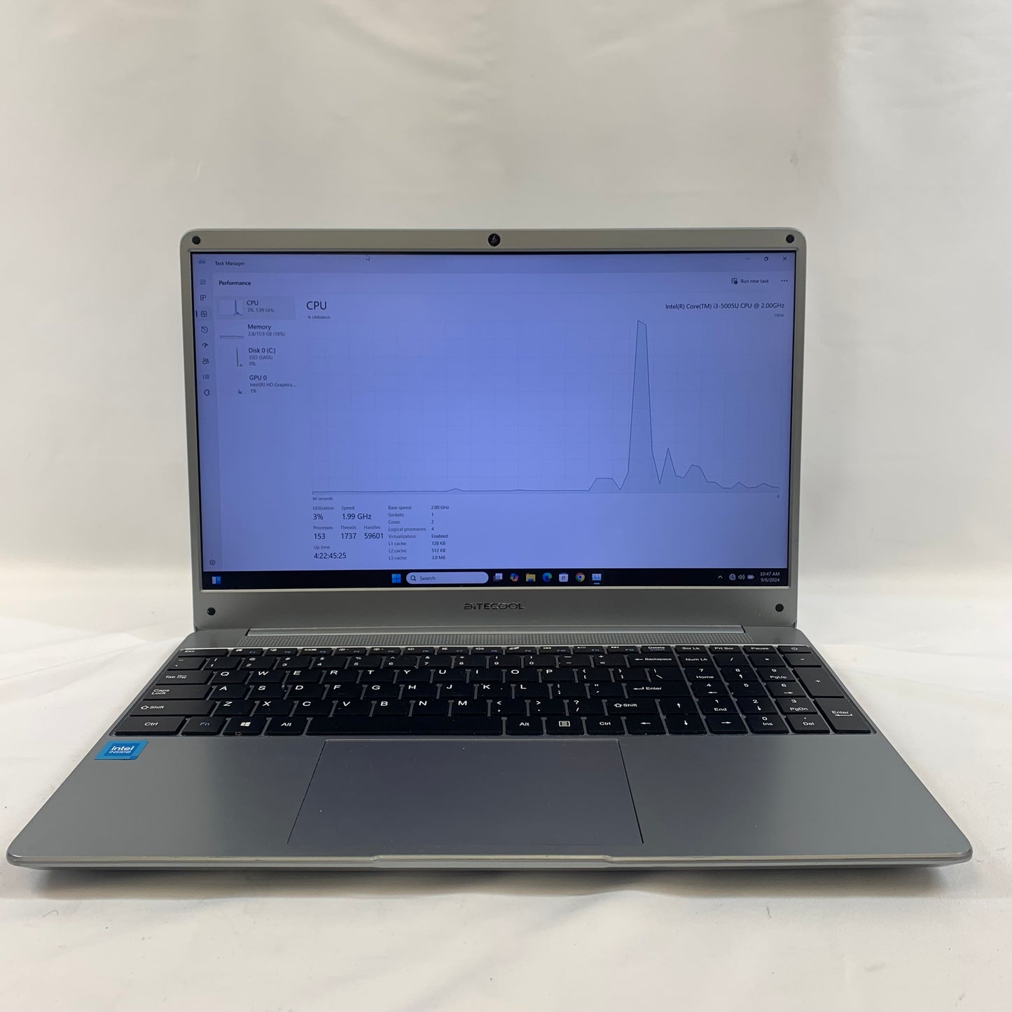 BiTECOOL NikoBook BTC507 15.6" i3-5005U 2.0GHz 16GB RAM 500GB SSD