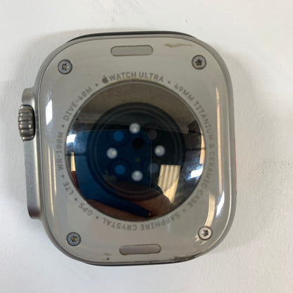 Unlocked Apple Watch Ultra 2 49MM Natural Titanium Green Velcro Loops MRF63LW/A