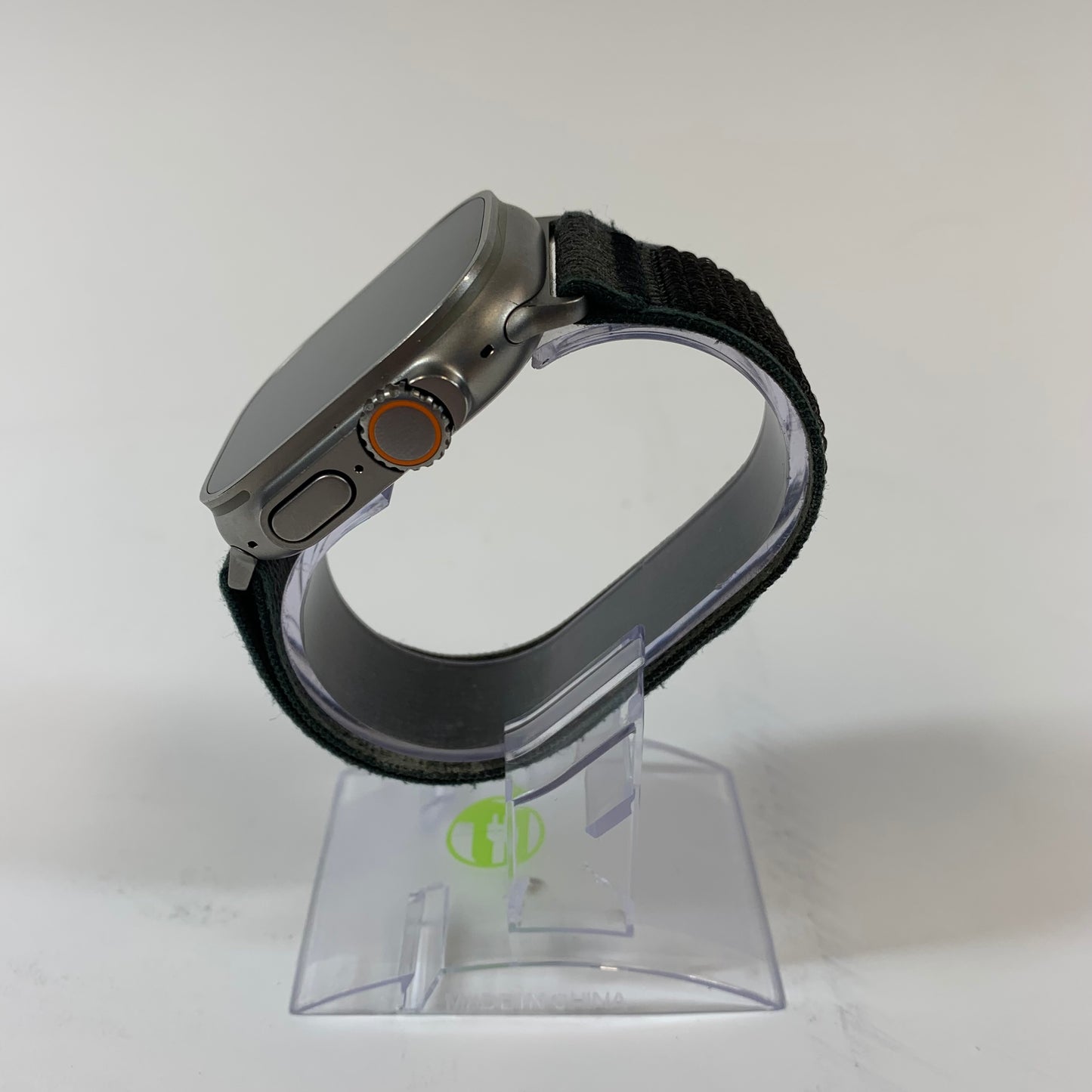 Unlocked Apple Watch Ultra 2 49MM Natural Titanium Green Velcro Loops MRF63LW/A